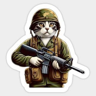 Tactical Cat Sticker